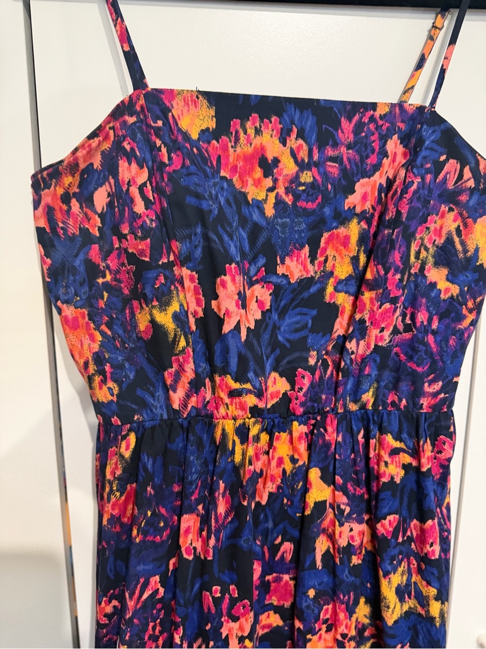 Evereve Navy Floral Spaghetti Strap Midi Dress - Brand - Picture 4 of 6